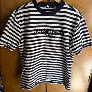 Guess x ASAP Rocky Striped navy and White T-Shirt vintage